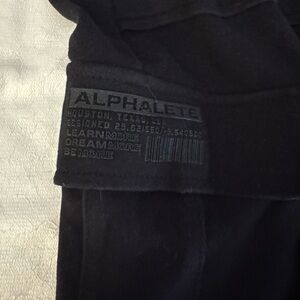 Alphalete Black Cargo Joggers XL Gently Used Athletic Fit